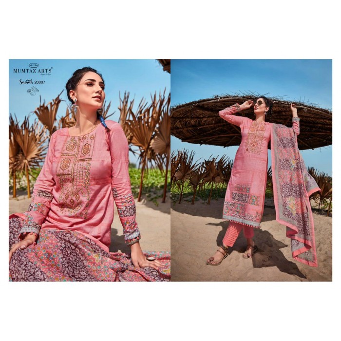Mumtaz Arts Samah Pure Lawn Dress Materials